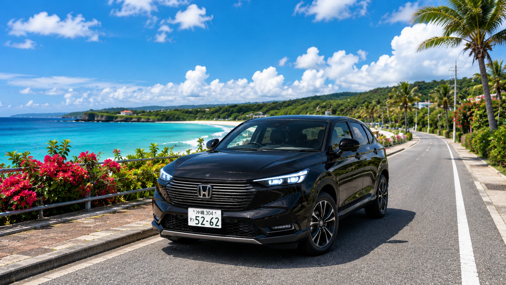 HONDA VEZEL｜那霸机场、国际通及附近酒店免费出租车接送！还车后也提供免费送车服务！
