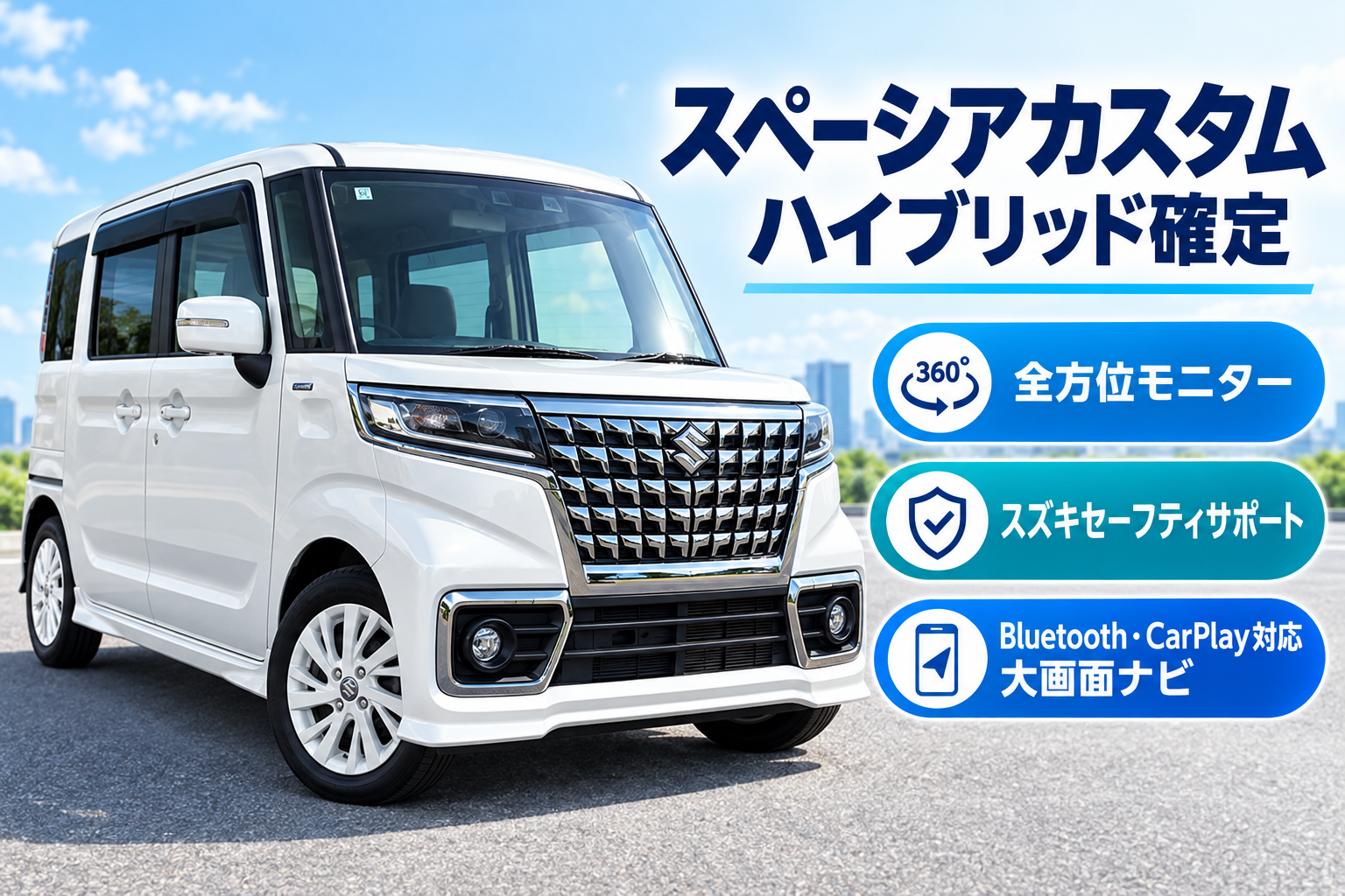 Spacia Custom 已確認！ 🌺 包含赤峰車站至辦公室的免費接駁服務！機場週邊交通順暢，出發輕鬆無阻。